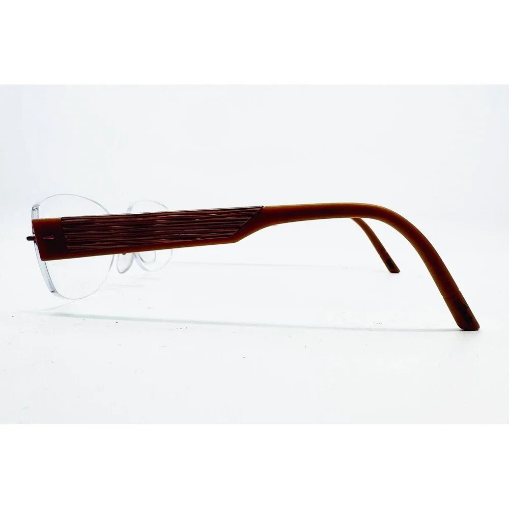 Silhouette Eyeglasses Mens Brown Rimless Austria 4452 40 6052 17 130